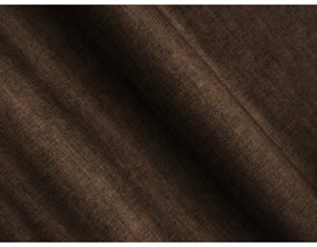 Sötétbarna bársony sarokkanapé (bal oldali-U alakú) Loretto – Cosmopolitan Design