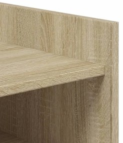 sonoma tölgy színű szerelt fa cipőszekrény 74,5 x 37,5 x 100 cm