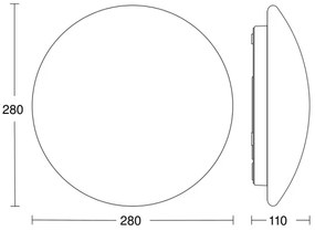 STEINEL 064808 - LED fürdőszobai lámpa érzékelős RS PRO LED/9,5W/230V IP54