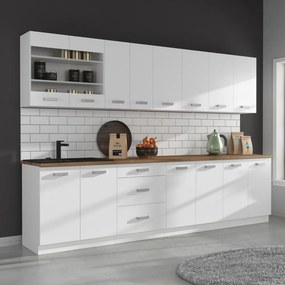 Felsőszekrény, fehér, SPLIT 80 G-72 2F
