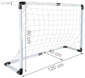 Gyermek focikészlet - focikapu + labda + pumpa - Trizand