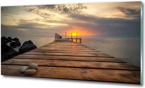 Fotó kép edzett üveg Maldív-szigetek tengerpart 125x50