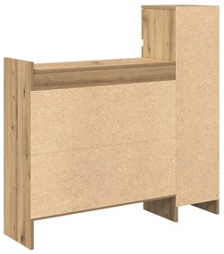 Cipőtartó Kézműves tölgy 100.5x28x100 cm Mérnöki Fa