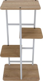 Virágállvány, fehér/sonoma tölgy, LEDOR TYP 1