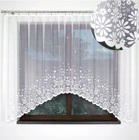 Jacquard készfüggöny Kineta 300x130 cm fehér