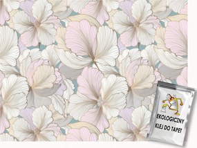 Fotótapéta Flizelina Pasztell Lótusz Virágok Finomság Boho 200x140 ragasztó