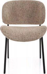Kiso Noelle étkezőszék sötétbézs/fekete