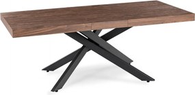 HAMPTON bővíthető asztal 160-240 cm dió/fekete