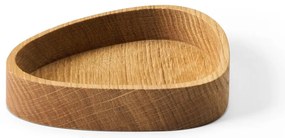 Natúr színű dekoratív fa tárolódoboz 14x12,5x3 cm Curve S – LIND DNA