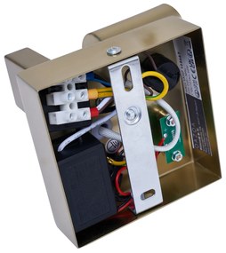 Modern arany fali lámpa USB-C csatlakozóval, dönthető - Rex