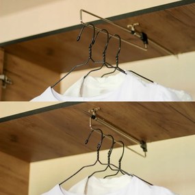 Eden 2D Gardróbszekrény 104,8cm, Arany Tölgy