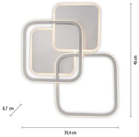 Leuchten Direkt 14117-55 - LED Mennyezeti lámpa LED/36W/230V matt króm