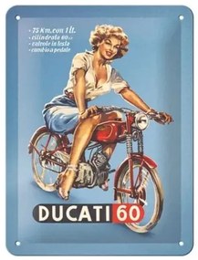 Fém tábla Ducati - Cilindrata 60 Pin Up