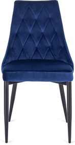 Sötétkék Bársony Étkezőszék CORK