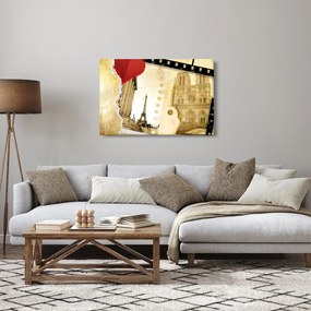 Kép - Párizs emlékei (90x60 cm)