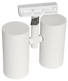 Modern 1 fázisú sínlámpa fehér 2 lámpás - Iconic Scopio