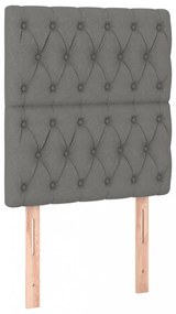 2 db sötétszürke szövet fejtámla 80x7x78/88 cm