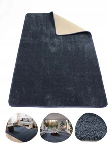 Sötétkék Eternity Navy Szőnyeg 150x200 cm – Elegáns, Kényelmes, Méretre szabott