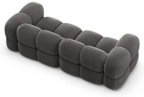 Szürke bársony kanapé 250 cm Loretto – Cosmopolitan Design