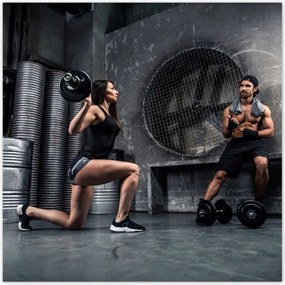 Poszterek 100x100 Illegális edzőterem Garázs