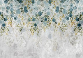 Fotótapéta Levelek A Betonon Természet Fal Hálószoba Nappali Tapéta 200x140