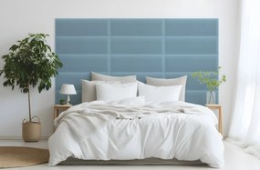 Bársony kárpitozott panel - Téglalap - 100x20 cm Szín: Világoskék