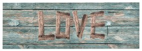 Love&quot; feliratú mosható konyhaszőnyeg 60 x 300 cm&quot;
