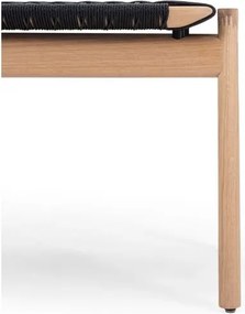 Fekete-natúr színű pad Klupa – Gazzda