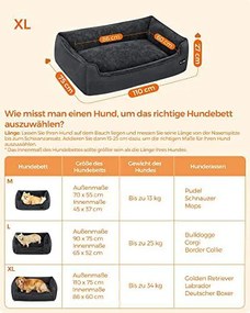 Kutyaágy,  kutya fekhely, mosható huzattal, xl, sötétszürke