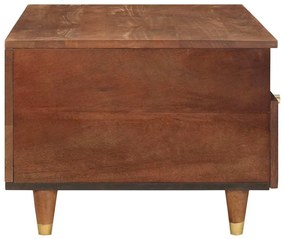 Dohányzóasztalok Barna 80 x 54 x 40 cm Kanna és tömör mango fa