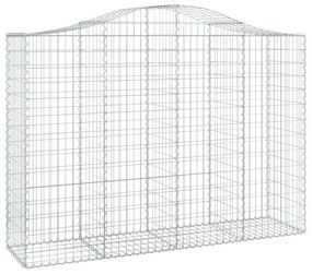 íves horganyzott vas gabion kosár 200x50x140/160 cm