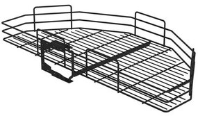 Konyhai fémrács, sarokszekrénybe, antracit, félkör kosár, 760mm átmérő, 450mm ajtókhoz, SIGE Green Line 070