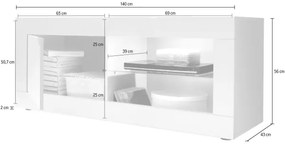 TV-állvány NERILA fehér