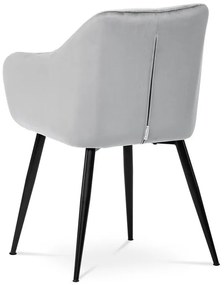 Szürke Bársony Étkezőszék. PIKA SIL4