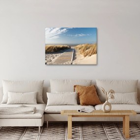 Kép - Homokos strand Langeoog szigetén, Németországban (70x50 cm)