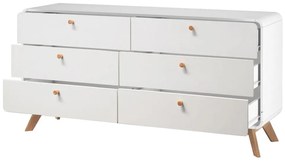 Fehér alacsony komód 150x74 cm Caitlin – Støraa