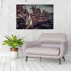 Kép - Viking harcos (90x60 cm)