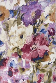 Szőnyeg, konyhai futószőnyeg 75x150cm, csúszásgátló, színes, modern mintás