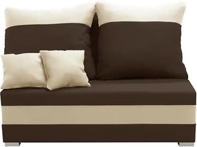 GUSTO2 Kétszemélyes kinyitható kanapé Sötétbarna/krém