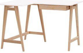 Íróasztal fehér asztallappal 85x115 cm Luka – Ragaba