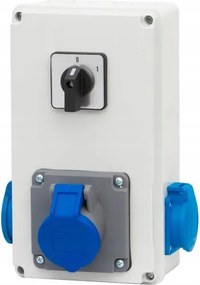 Bico kapcsolószekrény aljzatok 16A/3P, 2x230V, 0/1(16A) F3.0799