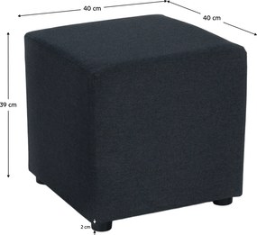 Zsámoly, Twist szövet, sötétszürke, REGOR