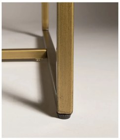 Aron étkezőasztal acél szerkezettel, 220 x 90 cm - Dutchbone