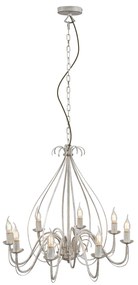 Klasszikus krém színű csillár 8 ággal - Giuseppe