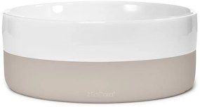 Porcelán tálka kutyáknak ø 17,5 cm Coppa Greige S/M – MiaCara