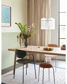 Natúr színű tölgyfa étkezőasztal 100x200 cm Herringbone – Hübsch