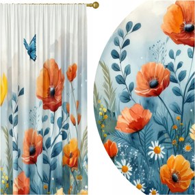 Kész Függöny Béka Szalag 140X250 Függöny Virágok 284 Rövidítés Ingyen