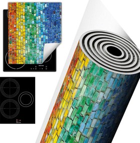 Tűzhelyvédő Szőnyeg Asztali Dekoráció 45x52 színes tégla