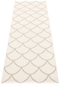 Krémszínű kültéri-beltéri futószőnyeg 70x225 cm Kotte Linen – Pappelina