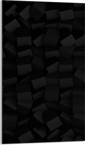 Üveg Vágódeszka 30x52 Fekete Konyhai